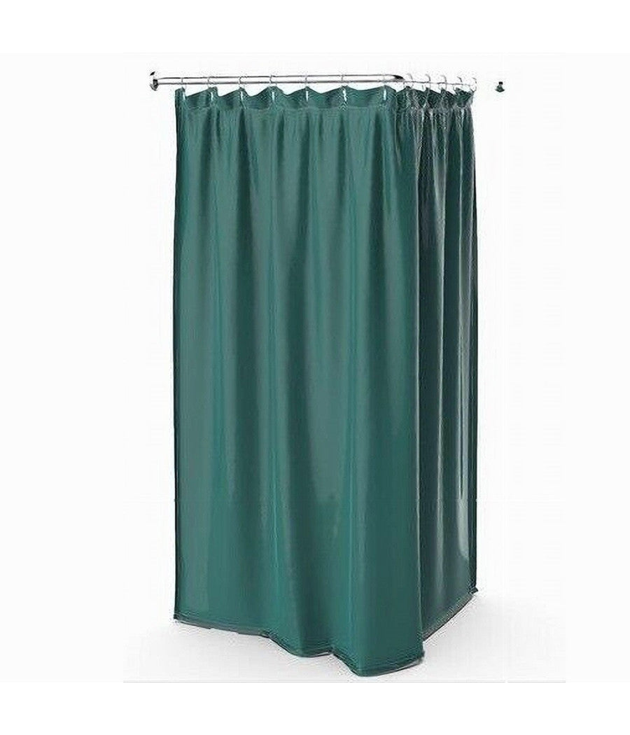 Tenda Doccia Antimuffa Impermeabile 180x200cm Con Anelli Bagno Verde Scuro 69974         
