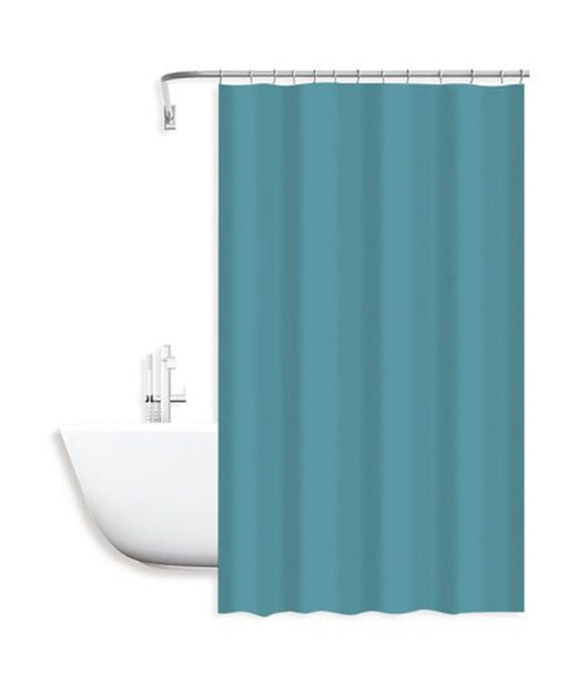 Tenda Doccia Antimuffa Impermeabile 180x200cm Ganci Anelli Bagno Celeste 79716         