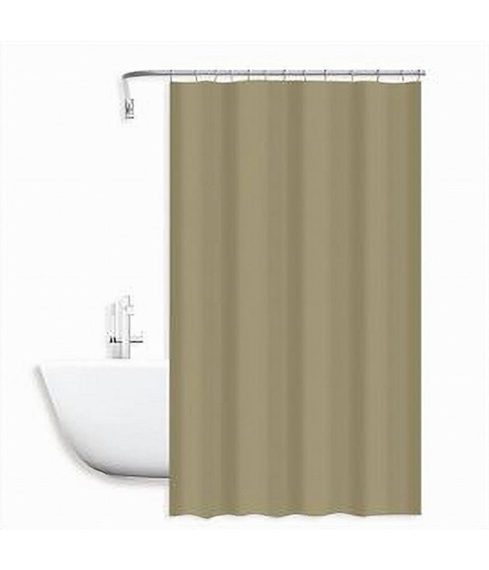 Tenda Doccia Antimuffa Impermeabile Peva 240x200cm Ganci Anelli Bagno Beige 79715         