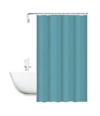 Tenda Doccia Antimuffa Impermeabile 240 X 200cm Ganci Anelli Bagno Celeste 79717         