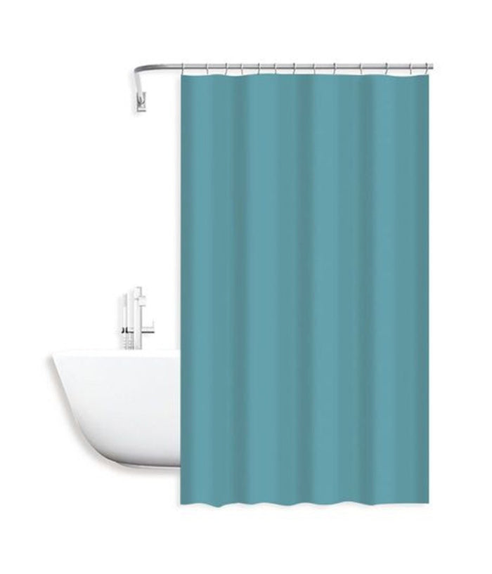 Tenda Doccia Antimuffa Impermeabile 240 X 200cm Ganci Anelli Bagno Celeste 79717         