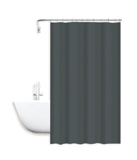 Tenda Doccia Antimuffa Impermeabile 240x200cm Con Anelli Bagno Grigio Scuro 79719         
