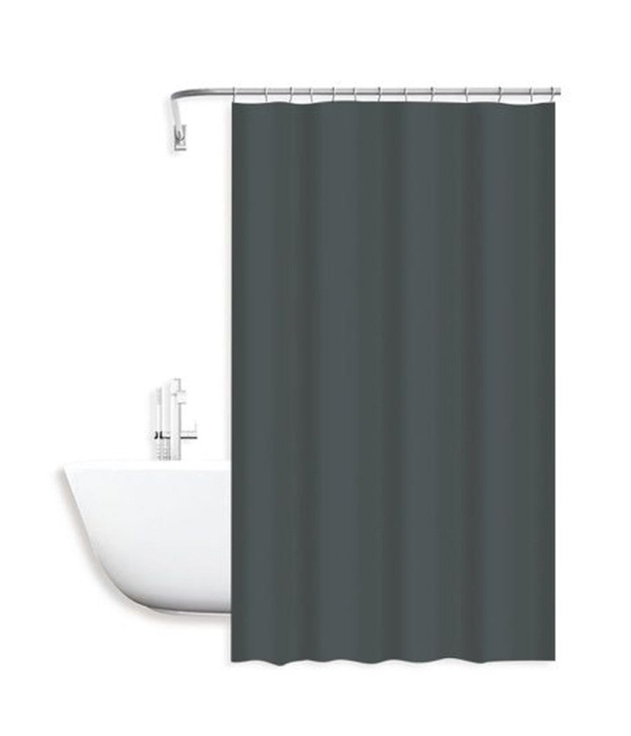 Tenda Doccia Antimuffa Impermeabile 240x200cm Con Anelli Bagno Grigio Scuro 79719         