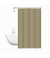 Tenda Doccia Antimuffa Impermeabile Peva 180x200 Cm Con Anelli Bagno Beige 79714         