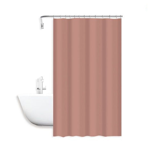 Trade Shop - Tenda Doccia Antimuffa Impermeabile Peva 180x200 Cm Con Anelli Bagno Rosa 79710         