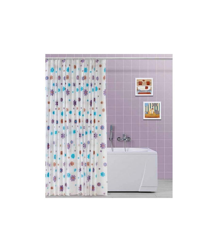 Tenda Doccia In Vinile Con Ganci Impermeabile 180 X 200 Cm Con Fiori         