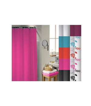 Tenda Doccia Vasca 180x180cm Poliestere Con Anelli Plastica Universali Bastone Bagno         