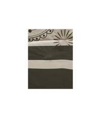 Tenda Doccia Vasca Bagno 12 Anelli 180x200 Cm Motivo Paisley Etnico Grigio 87581         