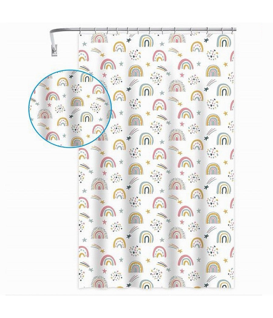 Tenda Doccia Vasca Bagno Con 12 Ganci Arcobaleno Fantasy 240 X 200 Cm Peva 87564         