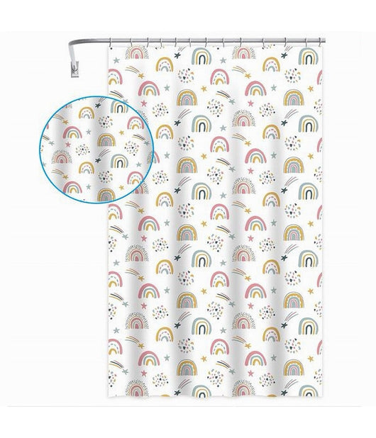 Tenda Doccia Vasca Bagno Con 12 Ganci Arcobaleno Fantasy 240 X 200 Cm Peva 87564         