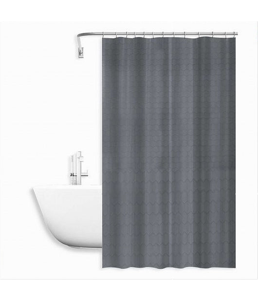 Tenda Doccia Vasca Bagno Effetto 3d A Nido D'ape Grigio 240x200cm 12 Ganci 87606         