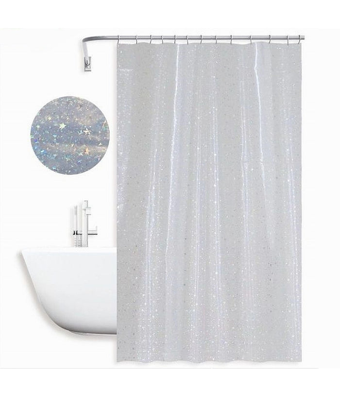 Tenda Doccia Vasca Da Bagno Effetto Cielo Stellato Con 12 Ganci 180x180 Cm 87185         