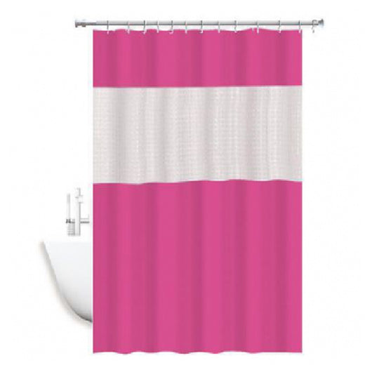 Trade Shop - Tenda Doccia Vasca Impermeabil Antimuffa Eva Rosa/fuxia Giuntura 180x240cm 52135 -