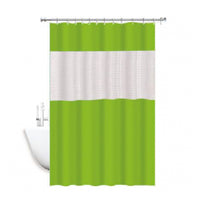 Trade Shop - Tenda Doccia Vasca Impermeabile Antimuffa Verde 3d 180 X 220 Cm Giuntura 52134 -