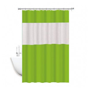 Trade Shop - Tenda Doccia Vasca Impermeabile Antimuffa Verde 3d 180 X 220 Cm Giuntura 52134 -