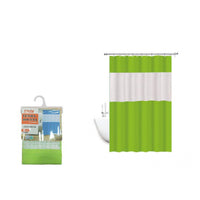 Trade Shop - Tenda Doccia Vasca Impermeabile Antimuffa Verde 3d 180 X 220 Cm Giuntura 52134 -