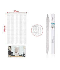 Tenda Fili Con Perline Trasparenti Supporto Per Porta 90x175cm Moschiera 2002910         
