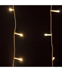 Tenda Luminosa Natalizia 180 Led Luce Bianco Caldo 3 Metri Per Esterno         