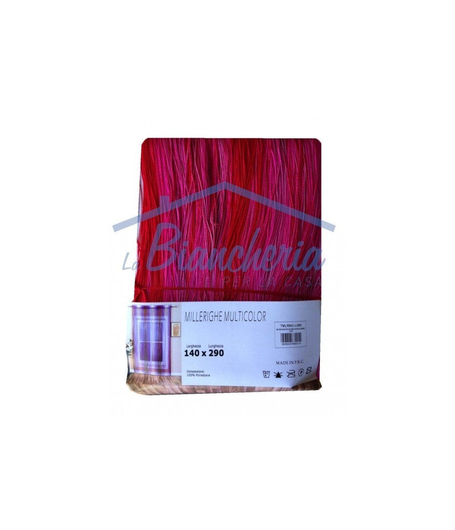 Tenda Millerighe A Fili Sfumati 140 X 290 Cm Per Interni Divisoria Decorativa         