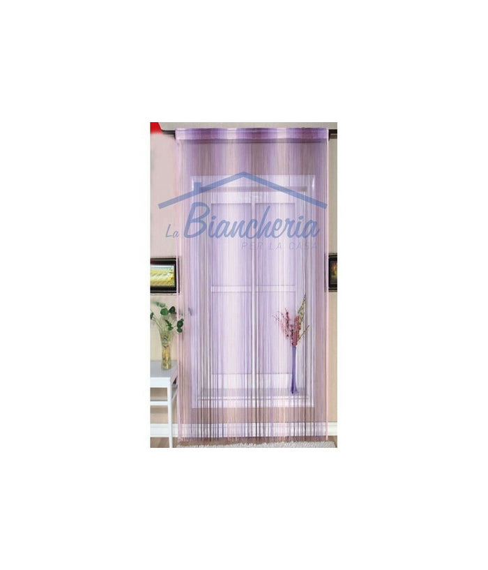 Tenda Millerighe A Fili Sfumati 140 X 290 Cm Per Interni Divisoria Decorativa         