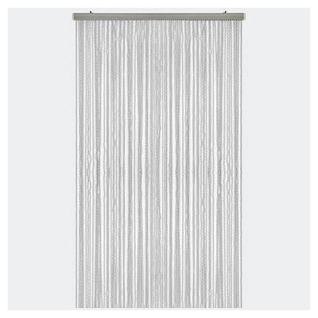 Trade Shop - Tenda Moschiera Antimosche A Fili Torciglione In Gomma Grigia 120x230 Cm Tpl88 025479 -