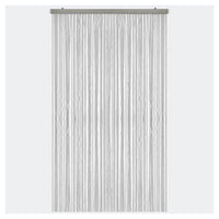 Trade Shop - Tenda Moschiera Antimosche A Fili Torciglione In Gomma Grigia 120x230 Cm Tpl88 025479 -