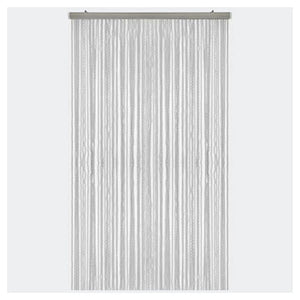 Trade Shop - Tenda Moschiera Antimosche A Fili Torciglione In Gomma Grigia 120x230 Cm Tpl88 025479 -