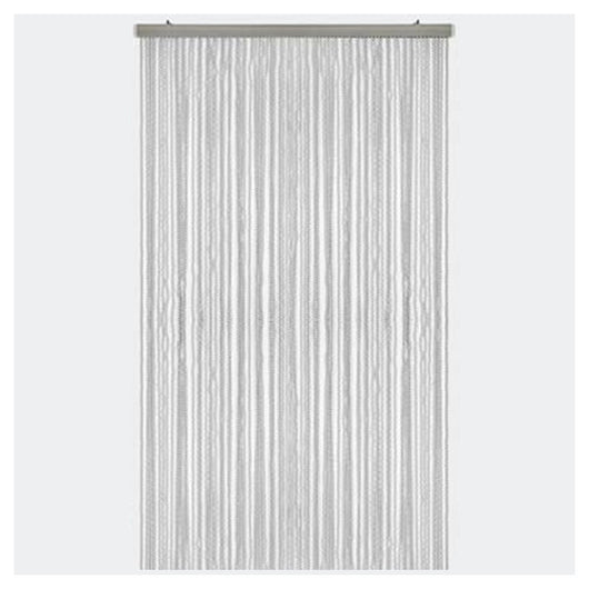 Trade Shop - Tenda Moschiera Antimosche A Fili Torciglione In Gomma Grigia 120x230 Cm Tpl88 025479 -