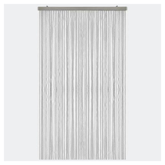 Trade Shop - Tenda Moschiera Antimosche A Fili Torciglione In Gomma Grigia 120x230 Cm Tpl88 025479 -