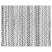 Trade Shop - Tenda Moschiera Antimosche A Fili Torciglione In Gomma Grigia 120x230 Cm Tpl88 025479 -