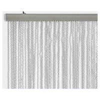 Trade Shop - Tenda Moschiera Antimosche A Fili Torciglione In Gomma Grigia 120x230 Cm Tpl88 025479 -