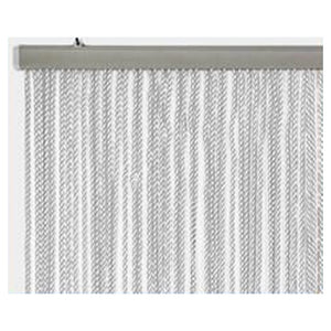 Trade Shop - Tenda Moschiera Antimosche A Fili Torciglione In Gomma Grigia 120x230 Cm Tpl88 025479 -