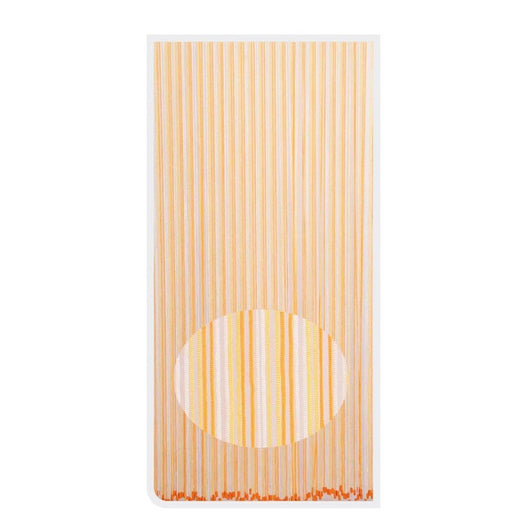 Trade Shop - Tenda Moschiera Antimosche Con Cordoncino Bicolore Arancio Bianco 120x230 Cm Tpl86 017395 -