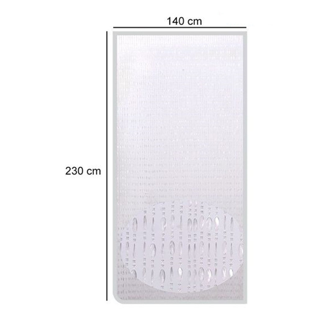 Trade Shop - Tenda Moschiera Antimosche Con Fili Perline Trasparente In Pvc 140x230cm Tpl47 017341 -