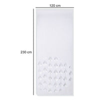 Trade Shop - Tenda Moschiera Antimosche Con Perline Grandi Trasparente In Pvc 120x230cm Tpl73 017399 -