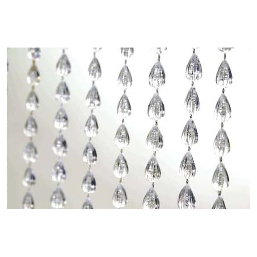 Trade Shop - Tenda Moschiera Antimosche Con Perline Grandi Trasparente In Pvc 120x230cm Tpl73 017399 -