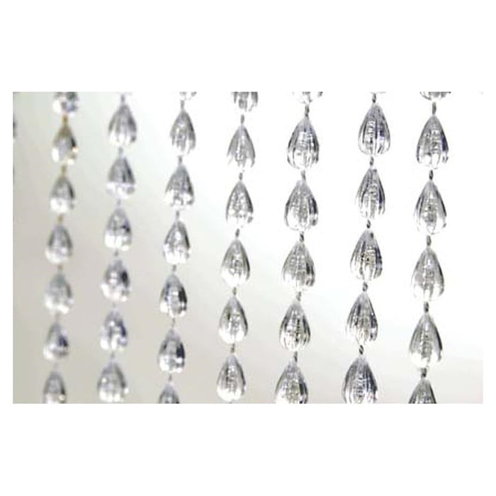 Trade Shop - Tenda Moschiera Antimosche Con Perline Grandi Trasparente In Pvc 120x230cm Tpl73 017399 -