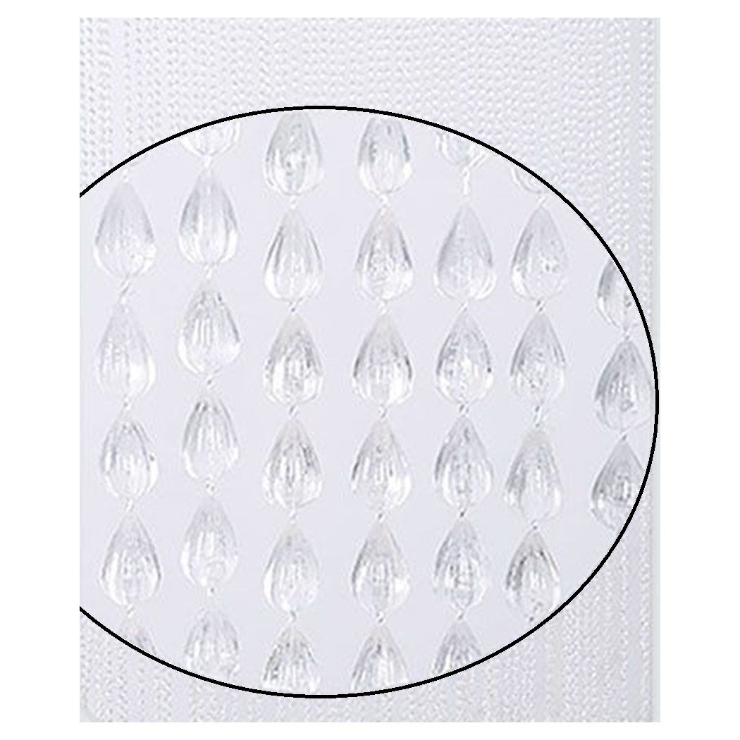 Trade Shop - Tenda Moschiera Antimosche Con Perline Grandi Trasparente In Pvc 120x230cm Tpl73 017399 -