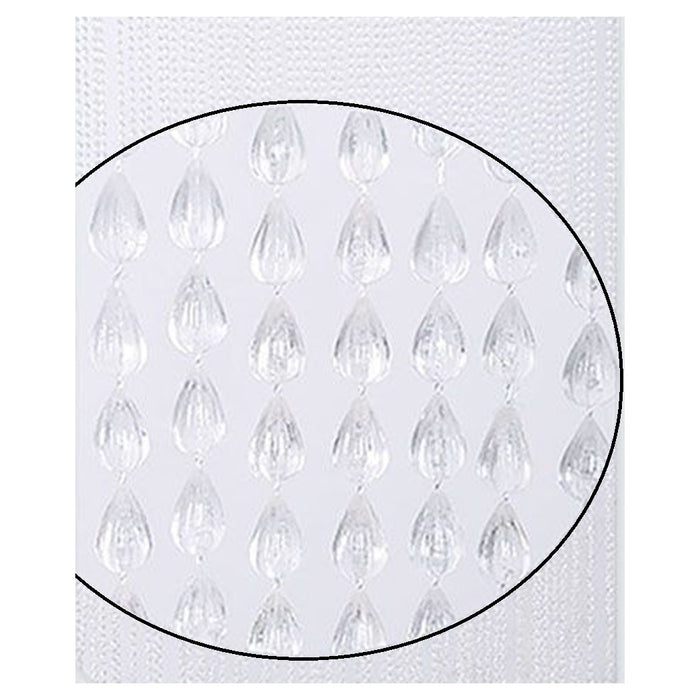 Trade Shop - Tenda Moschiera Antimosche Con Perline Grandi Trasparente In Pvc 120x230cm Tpl73 017399 -