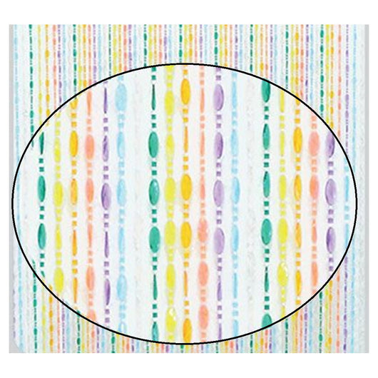 Trade Shop - Tenda Moschiera Con Fili Perline Decoro Multicolore In Pvc 140x230cm Tpl20 017338 -