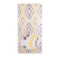 Trade Shop - Tenda Moschiera Con Piastrine In Pvc Decoro Rombo Marrone 140x230cm Tpl25 017392 -