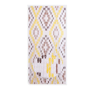 Trade Shop - Tenda Moschiera Con Piastrine In Pvc Decoro Rombo Marrone 140x230cm Tpl25 017392 -