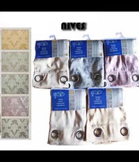 Tenda Nives Pannello Singolo 8 Borchie Porta Finestra Cucina Bastone 140x280 Cm         