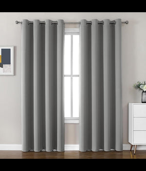 Tenda Oscurante Nogah Pannello Singolo 8 Borchie Porta Finestra Bastone 140x180         