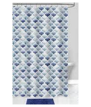 Tenda Per Doccia Bagno Motivo Marocchino Quadrifoglio 240 X 200cm 12 Ganci 87598         