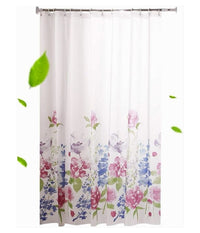 Tenda Per Doccia Bagno Stampa Garden Fiori Floreale 240x200cm Con 12 Ganci 87570         
