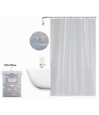 Tenda Per Doccia Vasca Bagno Effetto Cielo Stellato Con 12 Ganci 240x180cm 87186         