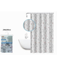 Tenda Per Doccia Vasca Da Bagno Design Primaverile 240x200cm Con 12 Anelli 87596         