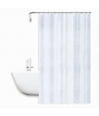 Tenda Per Doccia Vasca Da Bagno Effetto 3d A Nido D'ape 180x200cm 12 Ganci 87601         