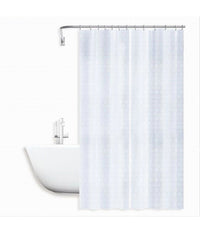 Tenda Per Doccia Vasca Da Bagno Effetto 3d A Nido D'ape 240x200cm 12 Ganci 87602         